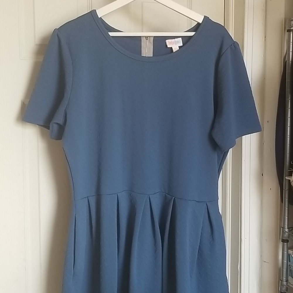 LuLaRoe Amelia Dress blue size 3XL